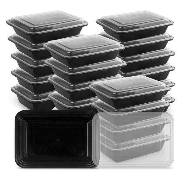 20Pk Meal Prep Containers Bpa Free Microwave Safe Stackable Leakproof