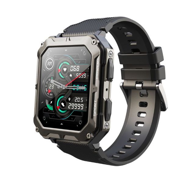 Watchily Pro Military SmartWatch MTPRO Compatible with iOS &amp; Android -Black