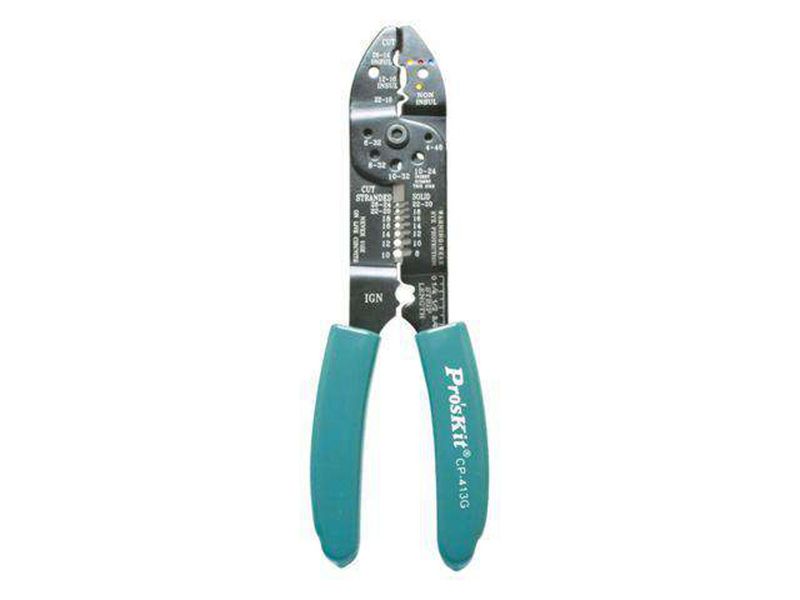 PRK CP-413G Heavy-Duty Wire Stripper &amp; Crimper (215mm) - 4-in-1 Tool