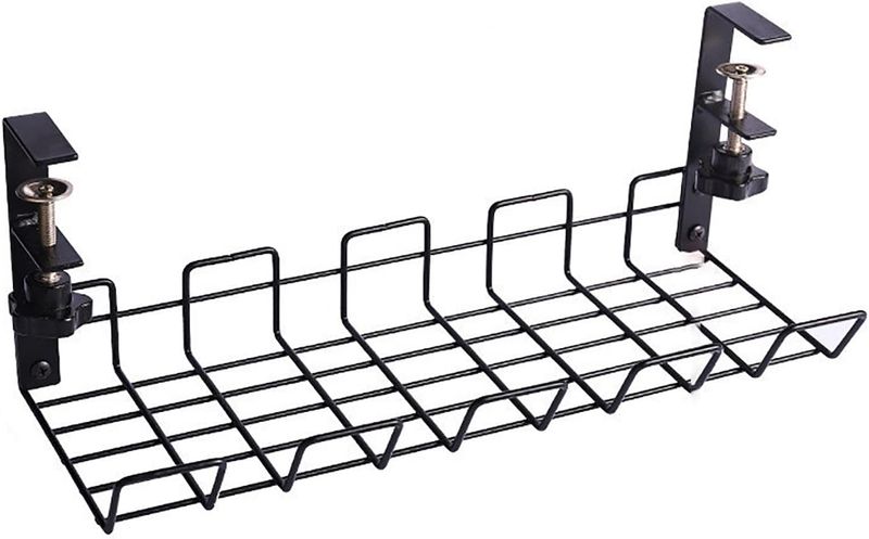 Drill Free Under Desk Cable Management Set
