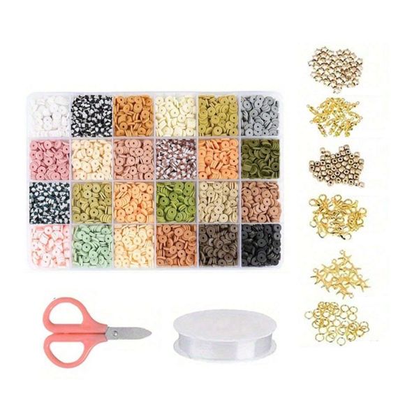 Craft DIY Boho Chic Clay Spacer Bead With Crafting Supplies Jewellery Kit