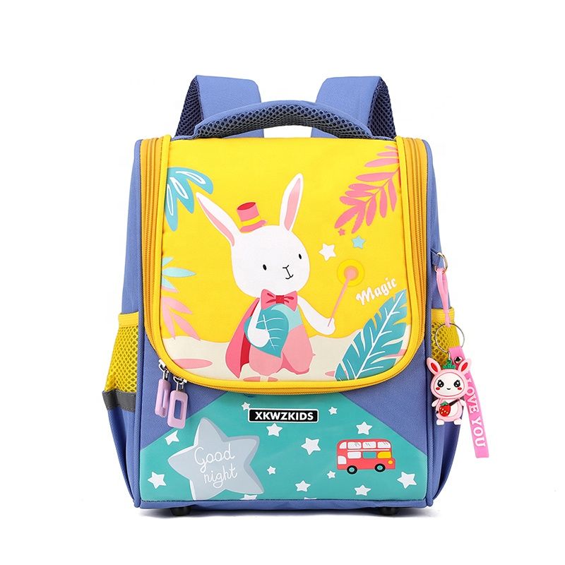 Fashion Backpack Tiktok Cute Kid Cartoon Print Schoolbags - Bunny