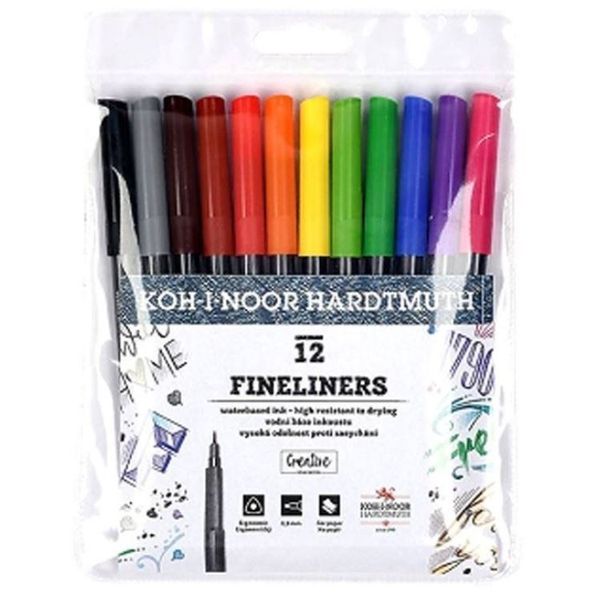 Koh-i-noor Fine Liner 0.3mm 12pc Set