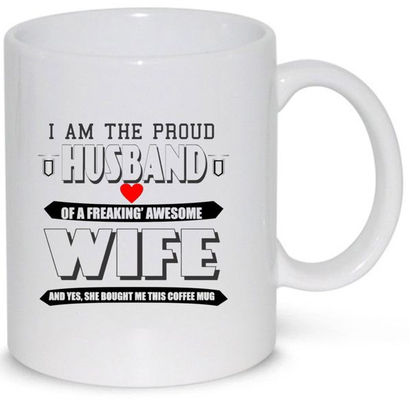 Proud Husband Anniversary Gift Coffee Mug (11Oz Standard Mug)