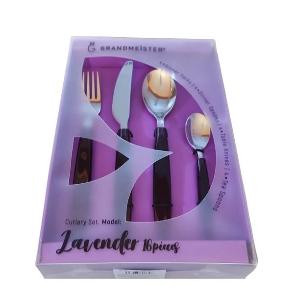 Flatware Set of 16 Piece - Sleek Modern Cutlery Silverware Set