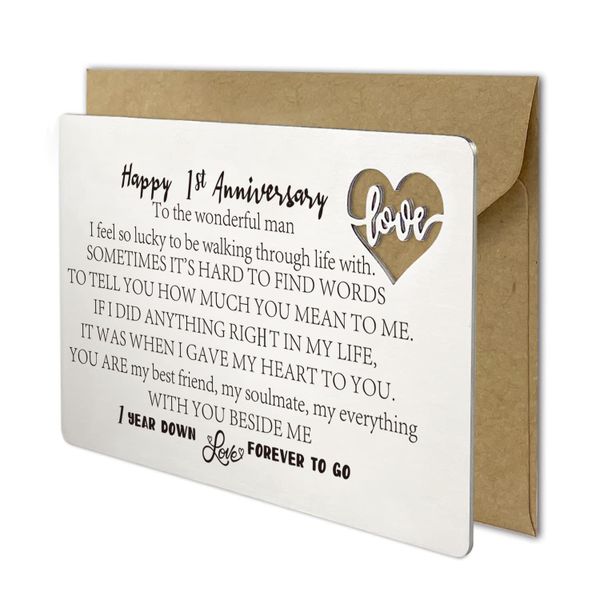 Happy 1st Anniversary Card