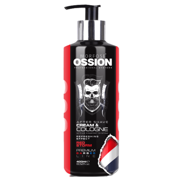 Ossion - Premium Barber After Shave Cream Cologne - Red Strom - 400ml