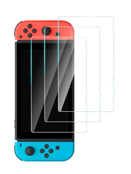 Tempered Glass Screen Protector Compatible with Nintendo Switch - 3 Pack