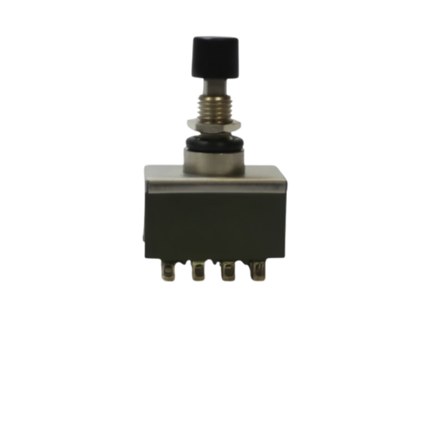 MB2181SD3W01-BA 4PDT Momentary Pushbutton Switch IP67 Black Cap