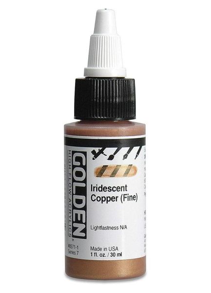 High Flow Acrylics by GOLDEN, 30ml / 1fl.oz - Iridescent Silver [Fine]