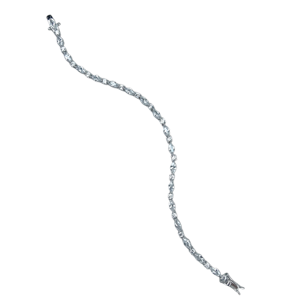 X15 Morse CZ Tennis Bracelet