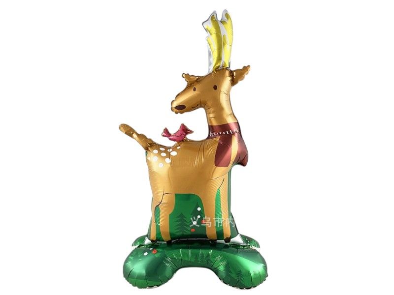 Standing Christmas Foil Balloon - Reindeer 89CM