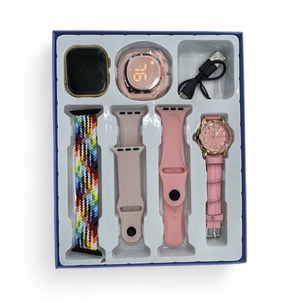 Y56 Plus 6 in 1 Smartwatch Set