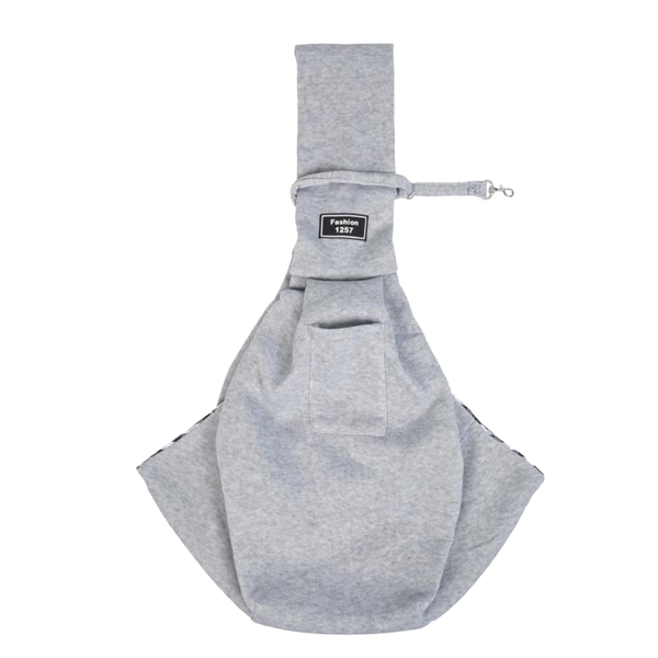 Breathable Sling Shoulder Carrier Bag Large-Capacity Pet Bag - Grey