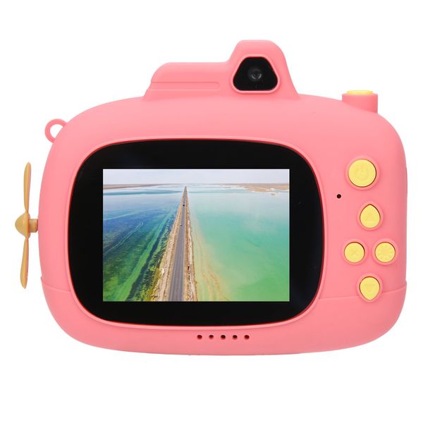 X13 Children Digital Camera 2.4inch Pink Cartoon Dual Shot