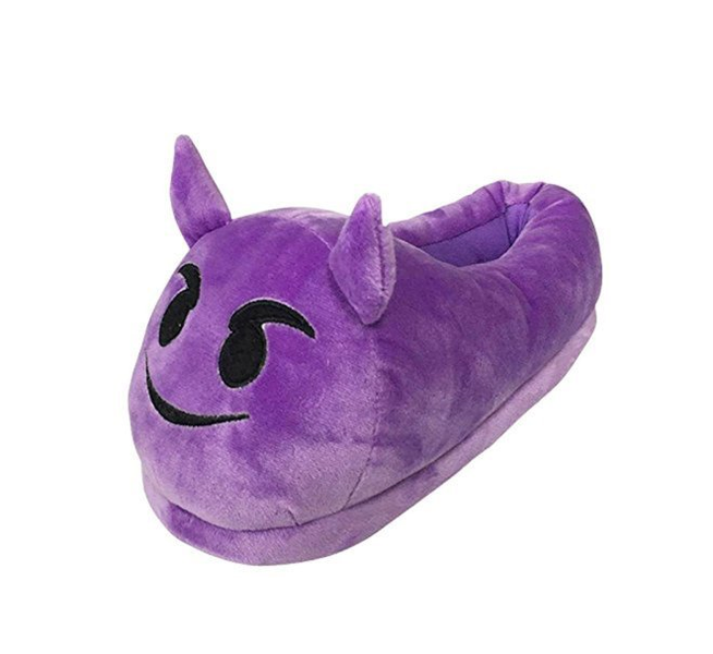 Purple Horn Slippers Small Sizes 1 to 2