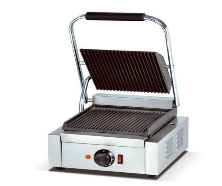Gatto Cast Iron Ribbed Panini Toaster - 410x305x210mm