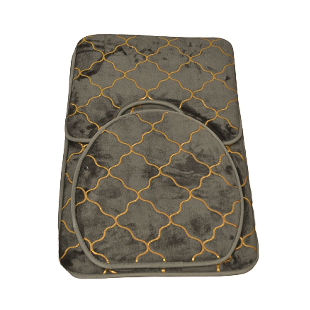 Classic Bathroom Mats Set of 3 Grey Shop Today. Get it Tomorrow