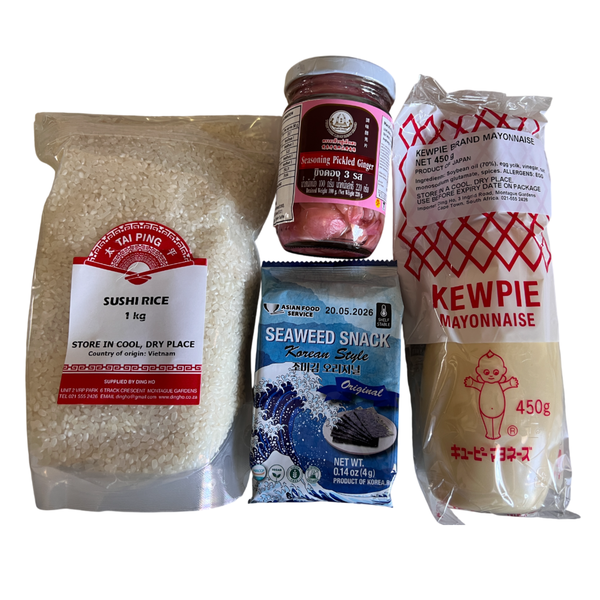 Prime Harvest Sushi Box Making Kit - Rice, Nori, Ginger &amp; Mayo