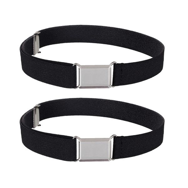 2 Pcs Kids Magnetic Belt Boys Adjustable Elastic Belt