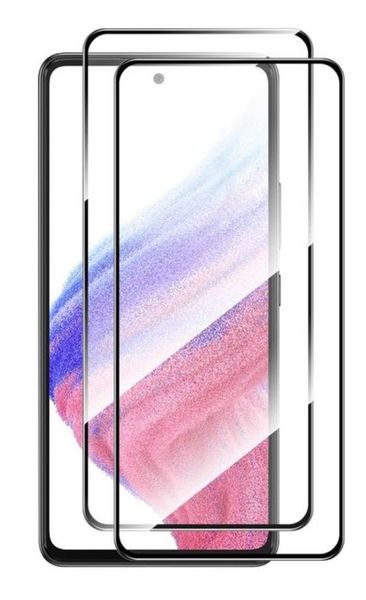9D Temper Glass Screen Protector Compatible with Samsung Galaxy A34 - Pack of 2