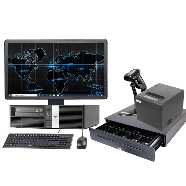 Certified Pre-Owned HP rp5800 - Intel Core i3 8GB 256SSD Retail System Set