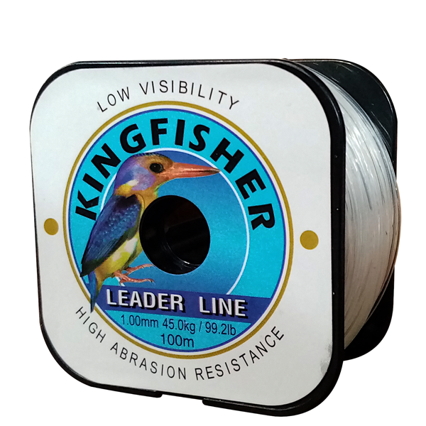 Kingfisher Nylon Leader Line 45.0KG/99.2Lb 1.00MM 100m Spool