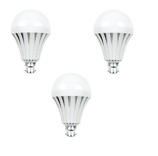 Mega Loadshedding Rechargeable LED Light Bulb - Bayonet - 3 Pieces
