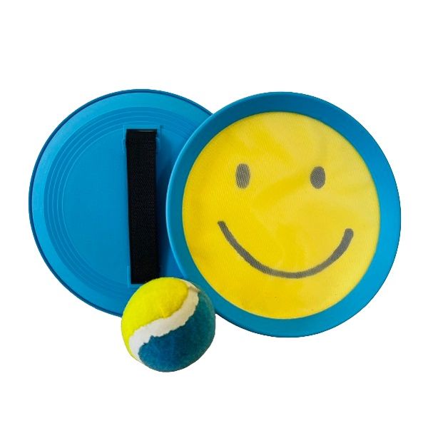 Smiley Face - Toss n Stick Catch Ball Set - 3 Piece
