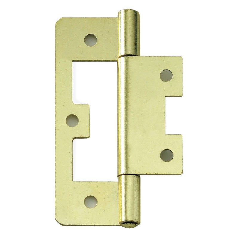 Bulk Pack x 7 Kaufmann Flush Hinge Steel 75mm Brass Plated (Pair) Buy