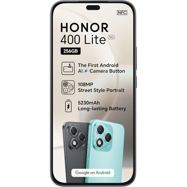 Certified Pre Owned Honor 400 Lite 256GB 5G Dual Sim 12GB RAM Black
