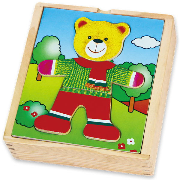 VIGA Dress Up Bear Box Set