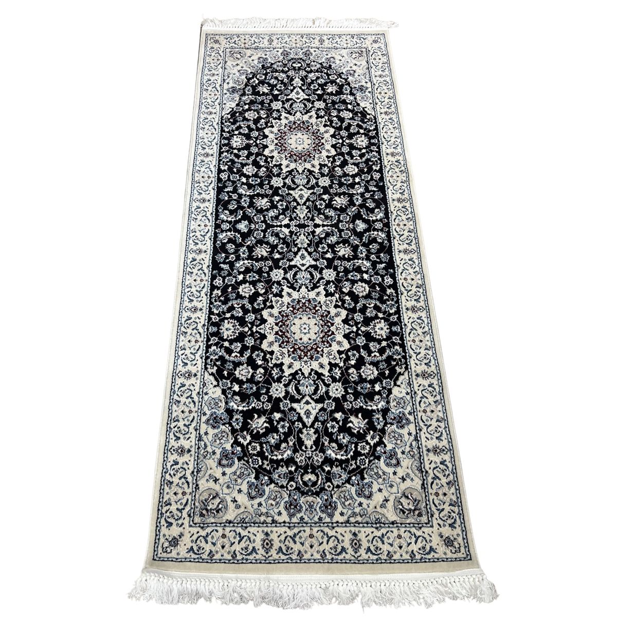 Nain Dark Blue Runner Rug 200 x 80 cm Shop Today. Get it Tomorrow