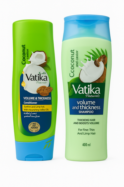 Vatika Coconut &amp; Castor Strength &amp; Volume Shampoo and Conditioner Set 400ml