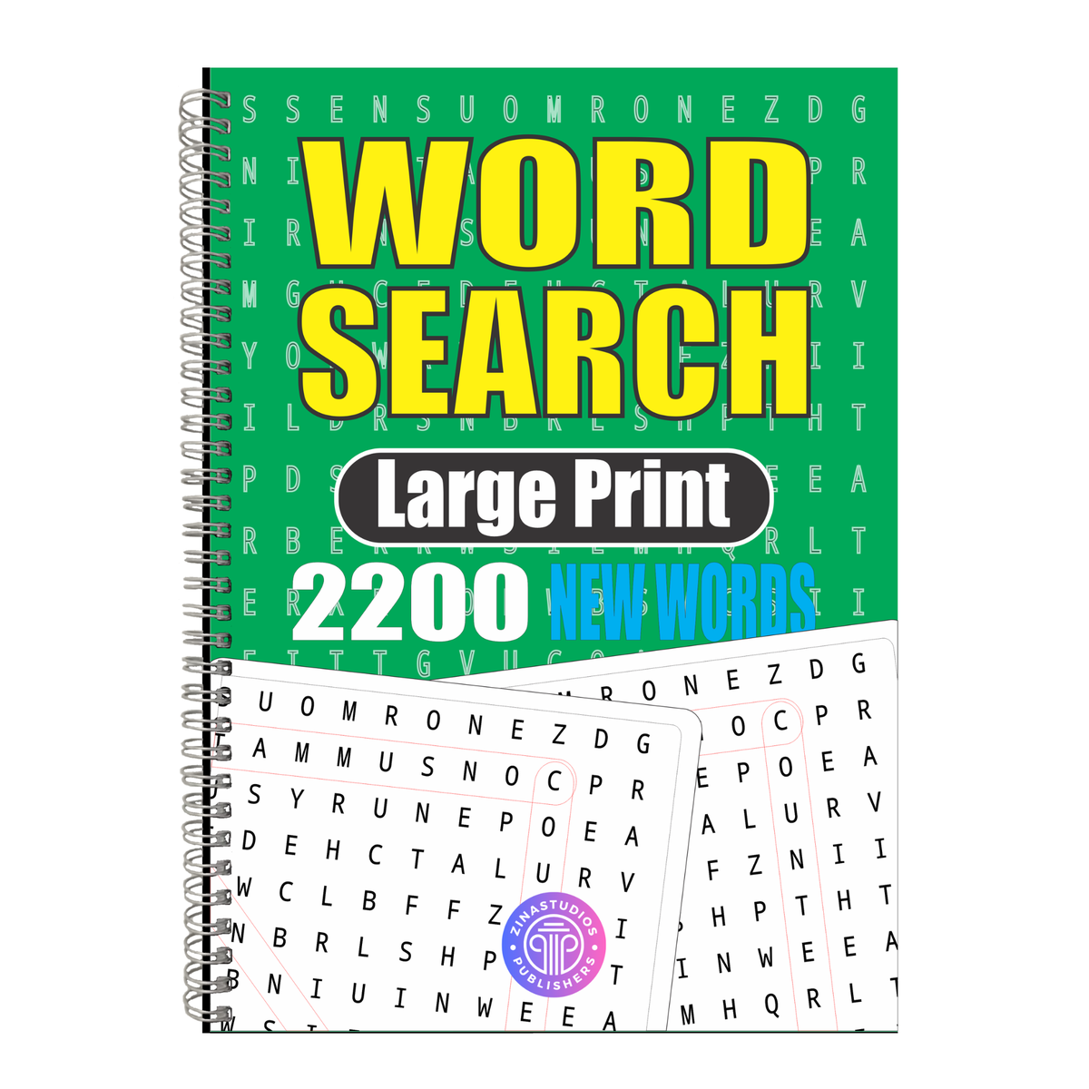 Word search book puzzle activity adults seniors large big print fun pad