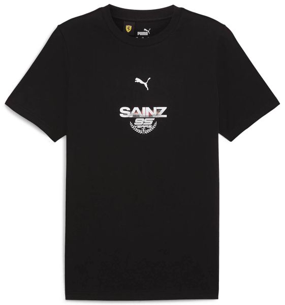 Scuderia Ferrari F1 Men's Carlos Sainz Driver T-Shirt - Black