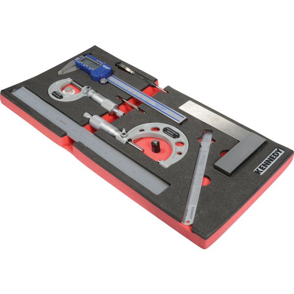 7 Piece Engineers Measureing Setwithfoam T0691