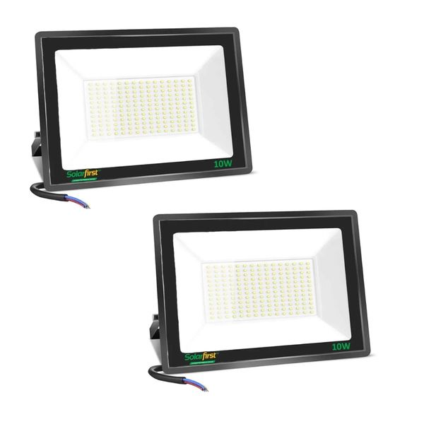 Solar First - LED Flood Light (50W) - Electric (Non-Solar) - 2 Pack