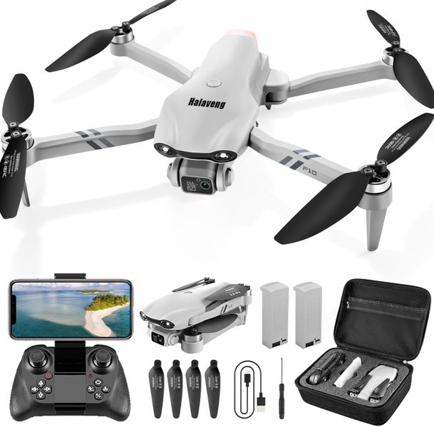 Foldable Drone with Camera for Adults, Brushless Motor, 1080P HD FPV Video