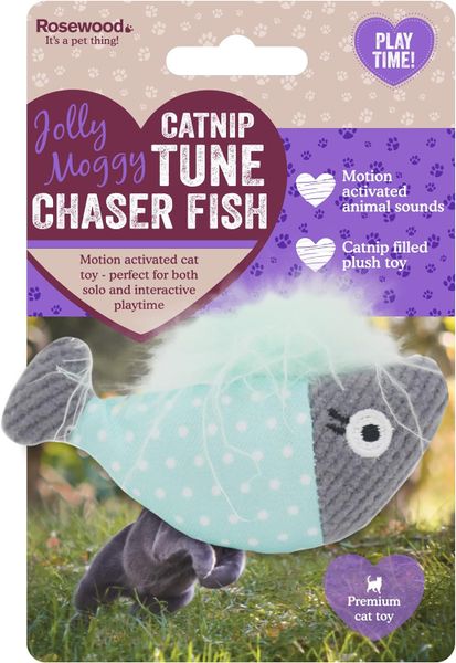 Rosewood - Jolly Moggy Catnip Tune Chaser Fish