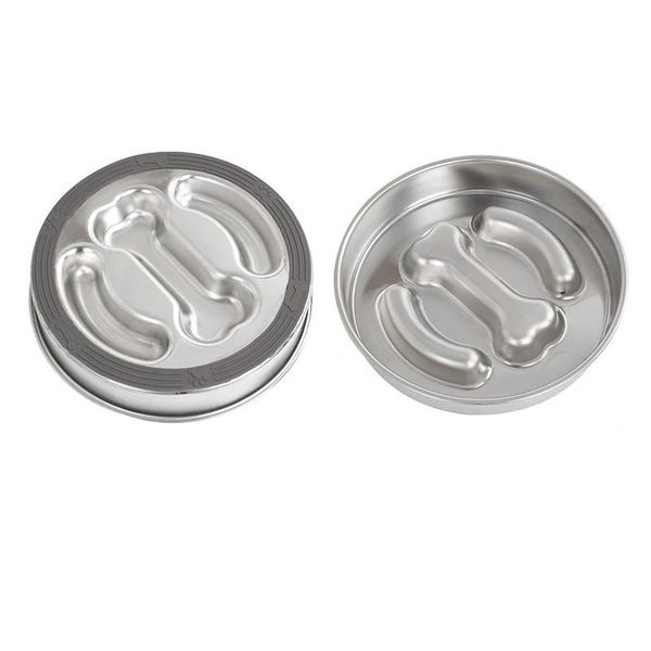 Dog Slow Feeder Slow Eating Bowl Stainless steel