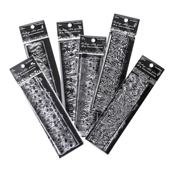 Craft Stationery Flower &amp; Leaves Border Stencil Set of 60(16.5cm)