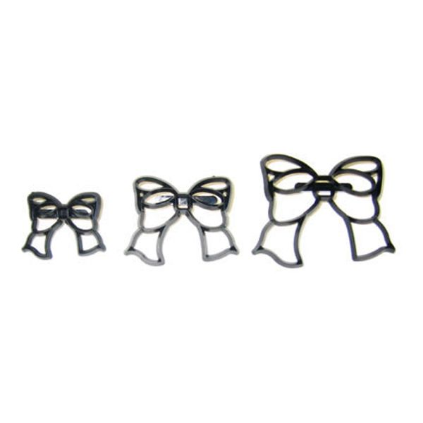 Patchwork Cutters Holiday Celebration BOW SET Sugarcraft Cake Decorating