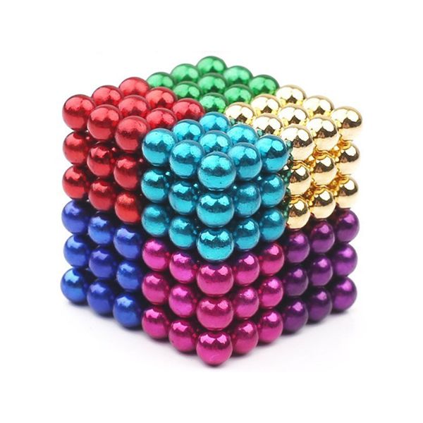 5mm Magnetic-Balls Puzzle Toy 8 Colours 216-piece Stress Relieving Toys