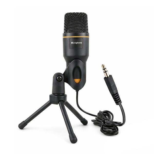 Condenser Microphone Low Noise with Tripod Stand for Laptop Computer PC