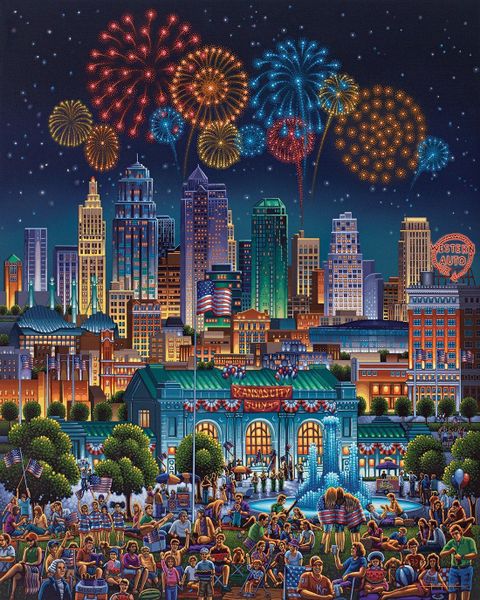 Diamond Painting Round Drill DIY Kit - 50cm x 40cm Scenery 10