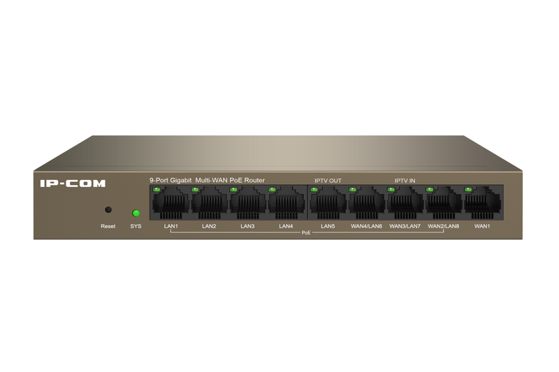 IP-COM M20-8G-PoE v3.0 9-Port Cloud Managed PoE Router
