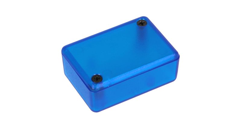 1551GTBU Translucent Blue ABS Enclosure 50x35x20mm IP54 Miniature Box