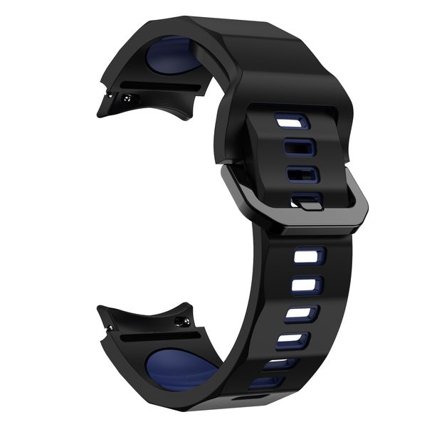 Wave Strap Compatible with Samsung Galaxy Watch 4/5/6/7 - Black &amp; Blue