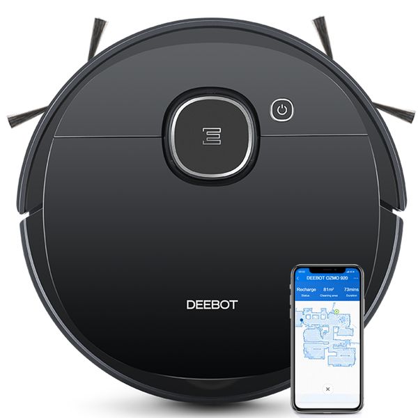 Ecovacs Deebot OZMO 920 Robot Vacuum Cleaner - Smart Navi 3, 110min Runtime